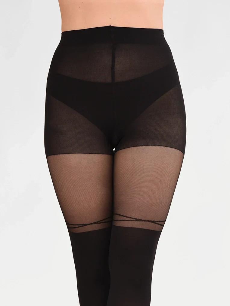 Criss-cross Over-the-Knee Tights