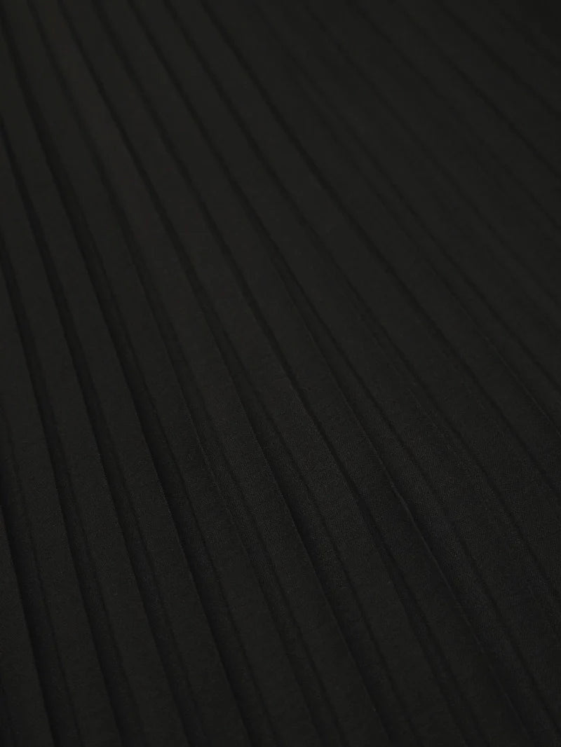 Hazel Black Pleated Skirt